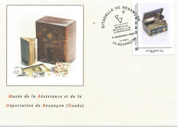France CP Musée De La Résistance Et De La Déportation  Besançon 25 Doubs  Cachet  8 Eptembre 2023 - Mechanical Postmarks (Other)