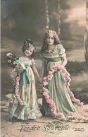 PHOTOGRAPHIE - Tendre Souvenir - Colorisé - Carte Postale Ancienne - Fotografie