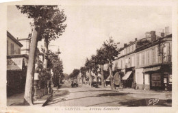 FRANCE - Saintes - Avenue Gambetta - Carte Postale Ancienne - Saintes