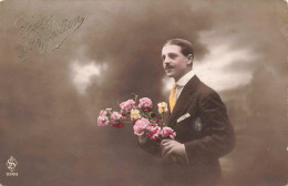 PHOTOGRAPHIE - Gage D'affection - Homme - Portrait - Colorisé - Carte Postale Ancienne - Sonstige & Ohne Zuordnung