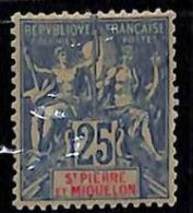 ZA0108h - St PIERRE MIQUELON -  STAMP -  Yvert  # 75 MINT  Hinged  MH - LUX - Neufs