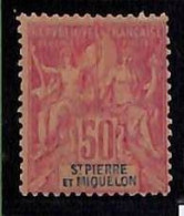 ZA0108i - St PIERRE MIQUELON -  STAMP -  Yvert  # 69 MINT  Hinged  MH - Neufs