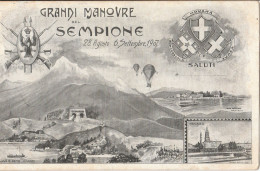 Cartolina  - Postcard / Viaggiata - Sent  /  Grandi Manovre Del Sempione. - Demonstrationen