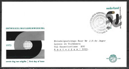 PAYS-BAS. N°989 De 1973 Sur Enveloppe 1er Jour. Développement. - FDC