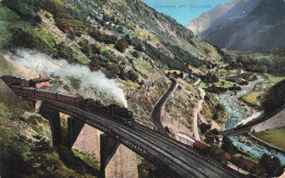 SUISSE - Valais - Ferrovia Del Gottardo - Colorisé - Carte Postale Ancienne - Otros & Sin Clasificación