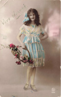 PHOTOGRAPHIE - Vive Joseph - Femme - Colorisé - Carte Postale Ancienne - Fotografie