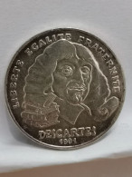 100 FRANCS ARGENT 1991 DESCARTES / FRANCE / SILVER - 100 Francs