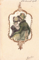 FANTAISIES - Deux Femmes Marchant - Colorisé - Carte Postale Ancienne - Women