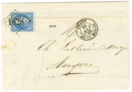 GC 1828 / N° 22 (léger Pli) Càd ISIGNY / BOITE MOBILE Sur Lettre Avec Texte Pour Angers. 1866. - TB / SUP. - R. - 1862 Napoleon III