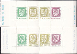 FINNLAND 1983 Mi-Nr. MH 14 + MH 14 Mit Aufdruck 25 Jahre Automatenhefte Markenheft/booklet  ** MNH - Booklets