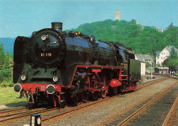 TRANSPORT - Schnellzug Dampflokomotive 01 118 Der Historischen Eisenbahn Frankfurt/M Während - Carte Postale - Trains