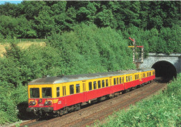 TRANSPORT - NMBS - SNCB - Autorail 4312 + Remorque Type 732 + 4310 VT  - Carte Postale - Trains