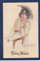 CPA Mauzan Art Déco Illustrateur Italien Femme Woman écrite 126-4 - Mauzan, L.A.