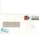 Islande Lettre Recommandée 1988 2 Timbres Dont Europa - Storia Postale