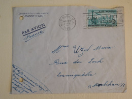 DB3  ETATS UNIS   BELLE LETTRE  NEW YORK    A  LOCQUEMELIE FRANCE +  AFF. INTERESSANT+   +++ - Cartas & Documentos