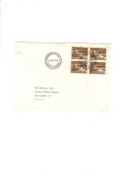 Danemark FDC Bloc De 4 1964 - Covers & Documents