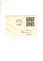 Danemark FDC Bloc De 4 1961 - Covers & Documents