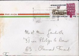 COTE IVOIRE N° 282 S/L. DE ABIDJAN/1969 POUR LA FRANCE - Côte D'Ivoire (1960-...)