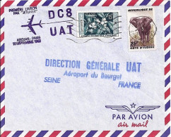 COTE IVOIRE N° 178/AOF62 S/L. DE ABIDJAN/10.9.60 POUR LA FRANCE  1° VOL - Côte D'Ivoire (1960-...)