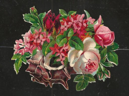 Découpis Gaufrée Fleur Année 1900 - Blumen