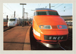 TRANSPORT - Weltrekordzug ICE V (406.9km/h) Neben TGV (380km/h) - Carte Postale - Eisenbahnen