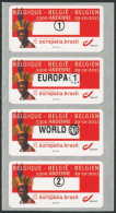 Timbres De Distributeurs (ATM) - Europalia Brésil S12 (set Complet, MNH, ATM135) - Ungebraucht