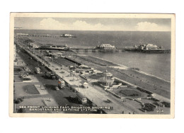 22311 " SEA FRONT LOOKING EAST-BRIGHTON SHOWING-BANDSTAND AND BATHING STATION " ANIMATED-VERA FOTO-CART. POST. SPED.1955 - Brighton