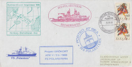 Germany Polarstern  Projekt Grökort Ark V/3b Ca Polarstern 29.08.1988 (AR151C) - Navires & Brise-glace