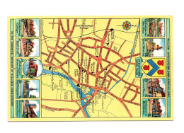 22319 " SHAKESPEARE'S STRATFORD UPON AVON " MAP-VERA FOTO-CART. POST. NON SPED. - Stratford Upon Avon