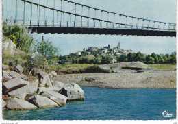 13 - MALLEMORT - Pont Suspendu Sur La Durance Avec Vue Sur Un Coin Pittoresque - Mallemort