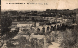 N°110473 -cpa Aix En Provence -le Viaduc Du Chemin De Fer- - Ouvrages D'Art