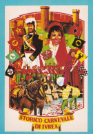 Storico Carnevale Di Ivrea 1994 Cartolina Postale Da Collezione - Carnaval