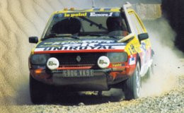 Renault R20 Turbo  -  Pilote: Claude Marreau  - Rallye Paris-Dakar 1982  -  PHOTO (15x10cms) - Rallyes