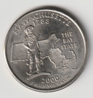 U.S.A. 2000 P: Quarter, Massachusetts, KM 305 (e) - 1999-2009: State Quarters