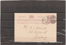 Victoria POSTAL CARD 1888 - Covers & Documents