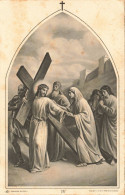 RELIGION - Christianisme - Chemin De La Croix - Jésus Rencontre Une Sainte Mère - Carte Postale Ancienne - Heilige Stätte