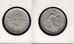 France, 5F, 5 Francs 1962, Semeuse, Argent, Non Nettoyée, - 5 Francs