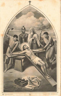 [-10%] RELIGION - Christianisme - Chemin De La Croix - Jésus Est Crucifié - Carte Postale Ancienne - Heilige Stätte