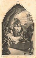 [-10%] RELIGION - Christianisme - Chemin De La Croix - Jésus Est Mis Au Tombeau - Carte Postale Ancienne - Heilige Stätte