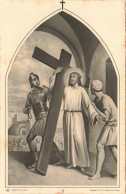 RELIGION - Christianisme - Chemin De La Croix - Jésus Est Chargé De Sa Croix - Carte Postale Ancienne - Heilige Plaatsen