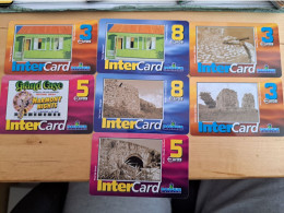 ST MARTIN  INTERCARD  / SPECIAL OFFER 7CARDS /   /NO;93/ 91/90/87/86/83/82  / USED  CARDS    ** 15147** - Antillas (Francesas)