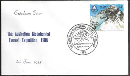 Australian Himalaya Mt.Everest Expedition Cover 1988. Nepal Mountaineering - Arrampicata