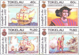 365761 MNH TOKELAU 1992 500 ANIVERSARIO DEL DESCUBRIMIENTO DE AMERICA POR CRISTOBAL COLON - Tokelau