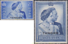 612804 MNH TANGER. Ocupación Britanica 1948 BODAS DE PLATA - Britische Bes. MeF