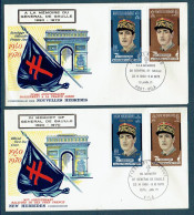 Nouvelles-Hébrides - N° 304/307 - Général De GAULLE - Série Complète Sur 2 FDC - FDC