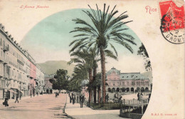 FRANCE - Nice -  L'avenue Masséna - Colorisé - Animé - Carte Postale Ancienne - Plazas