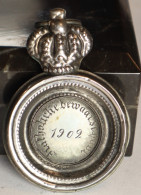 GENT 1902 ZILVER MEDAILLE KATHOLIEKE BEWAARSCHOOL   CHRISTELIJKE LEERLING  MET KROON 5  CM - Lots & Kiloware - Coins