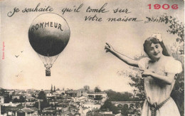 PHOTOGRAPHIE - Je Souhaite Qu'il Tombe Sur Votre Maison - Bonheur - Carte Postale Ancienne - Photographs
