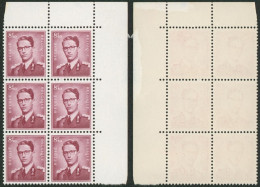 Roi Baudouin (Lunettes) - N°1072 En Bloc De 6 Neuf Sans Charnières. (MNH) - 1953-1972 Lunettes