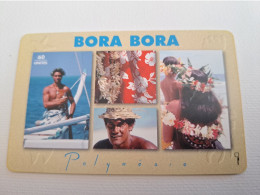 POLINESIA FRANCAISE  CHIPCARD  60 UNITS  / BORA BORA / PEOPLE / BOAT TOURISME ./           **15169** - Frans-Polynesië
